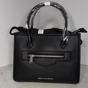 French Connection Black Satchel Bag